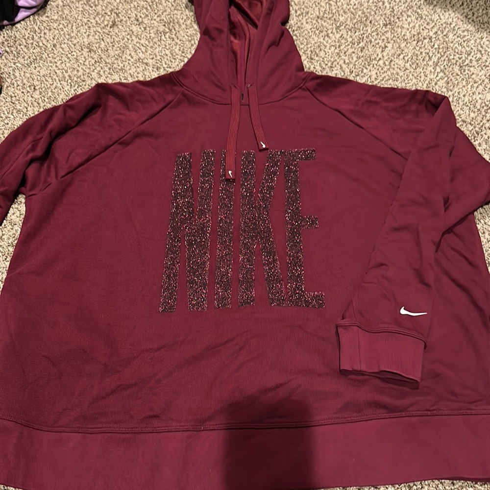 Worn once no tags Nike sparkle hoodie size XXL